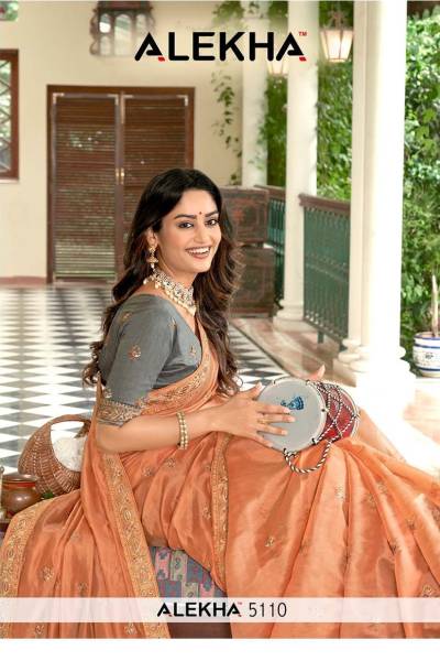 Alekha DN 5110 Designer Organza Saree Collection